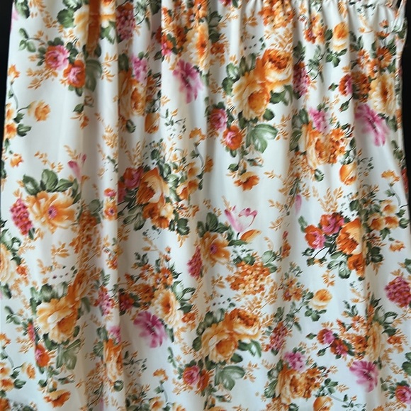 One Shoulder Colourful Midi Dress Layered Ruffle Floral Print Size XL - Picture 11 of 16